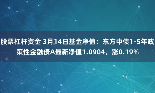 股票杠杆资金 3月14日基金净值：东方中债1-5年政策性金融债A最新净值1.0904，涨0.19%