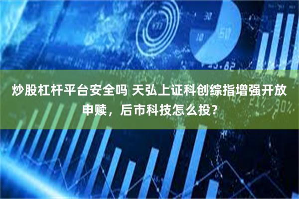 炒股杠杆平台安全吗 天弘上证科创综指增强开放申赎，后市科技怎么投？