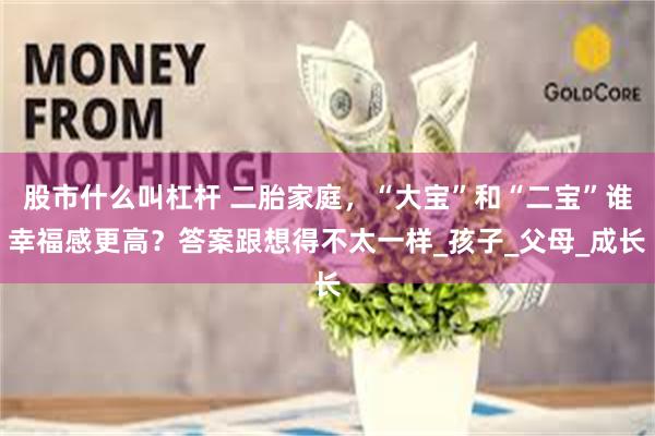 股市什么叫杠杆 二胎家庭，“大宝”和“二宝”谁幸福感更高？答案跟想得不太一样_孩子_父母_成长