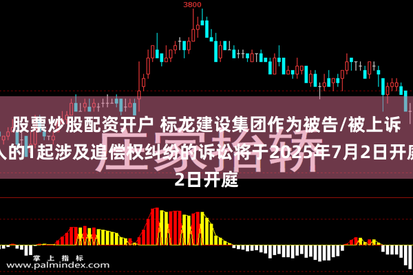 股票炒股配资开户 标龙建设集团作为被告/被上诉人的1起涉及追偿权纠纷的诉讼将于2025年7月2日开庭