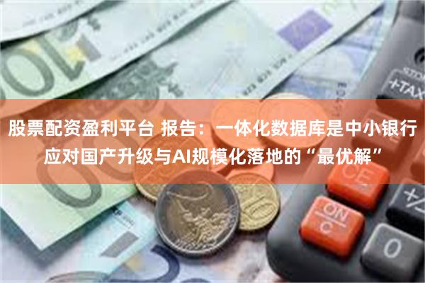 股票配资盈利平台 报告：一体化数据库是中小银行应对国产升级与AI规模化落地的“最优解”